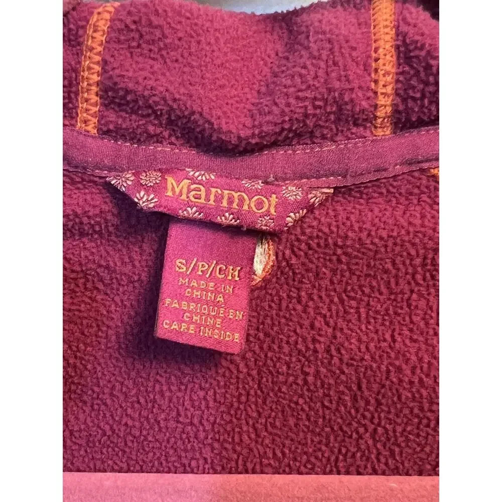 Marmot‎ Girls' Rocklin Hoodie Fleece Size Small Hot PINK